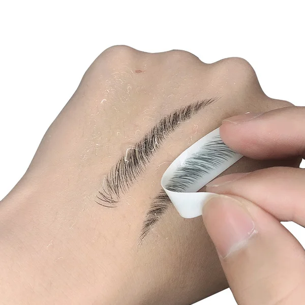 Brow Sticker 4D Hair Like Eyebrows Makeup Waterproof Eyebrow Tattoo Sticker Long Lasting Natural Fake Eyebrow Stickers Cosmetics