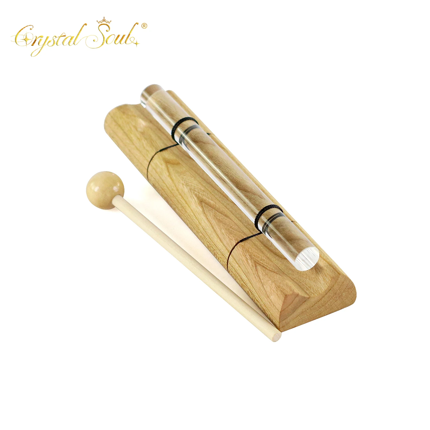 CrystalSoul Crystal Sound Bundle Clear 432/440Hz Yoga Meditation Healing Chimes Stress Relieving Musical Instruments