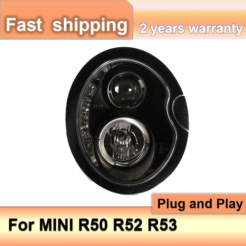 

Car Accessories for BMW R53 Headlight 2001-2006 Mini R50 Headlight Mini R52 Front Light DRL Turn Signal Low High Beam Projector