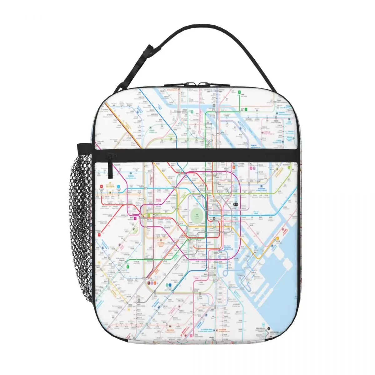 Bestselling Tokyo Metro Map Shoulder Style Reusable Lunch Bag Park Picnic Lunch Bag