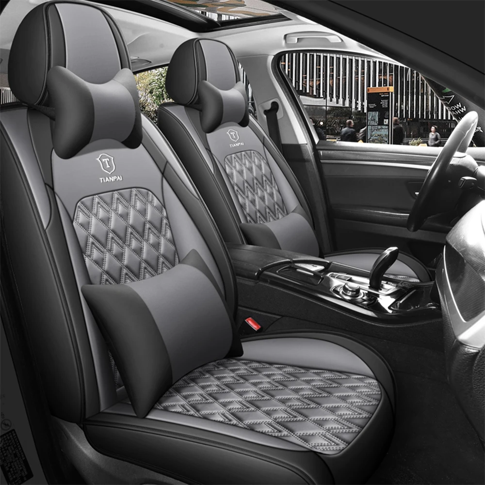 Leather Full Set Car Seat Cover for Mitsubishi Pajero 4 2 Sport l200 Outlander xl Asx Montero Lancer 9 10 Carisma Accessories