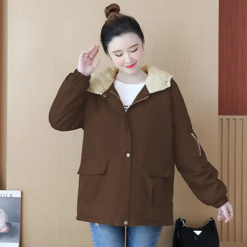 Cheap Wholesale Waterproof Autumn Winter Fashion Casual Women Overcoat Warm Jacket Thick Long Lady Coats Female  Parkas L149