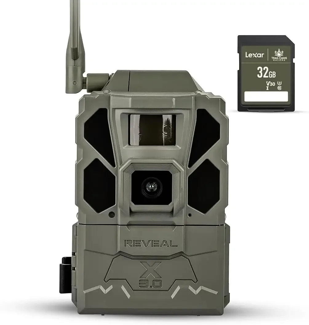 Gen 3.0 Cellular Trail Camera - Multi Carrier, HD Photos & Videos, Pre-Installed Antenna, Built-in GPS, Best B