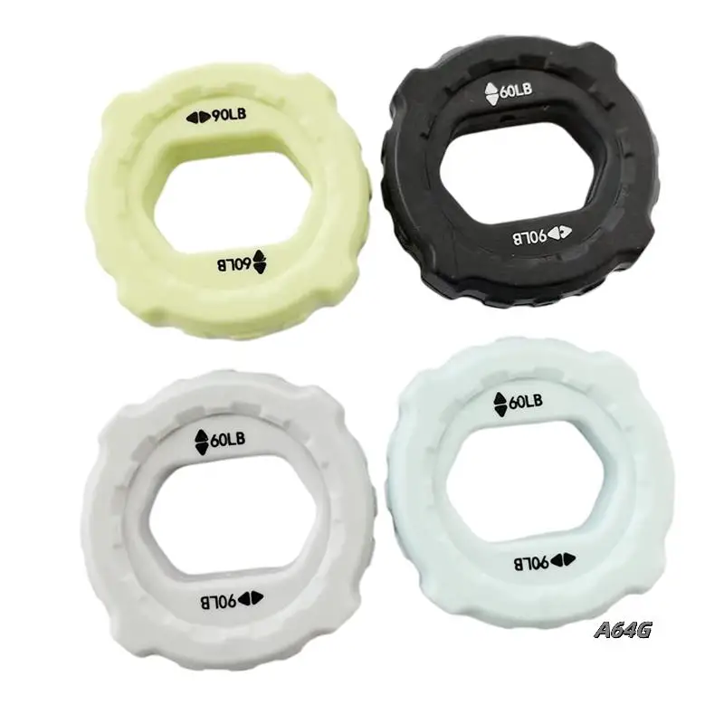 

2PCS Fitness Finger Gripper Ring Silicone Hand Muscle Strengthener Ring Wrist Finger Trainer Exercise