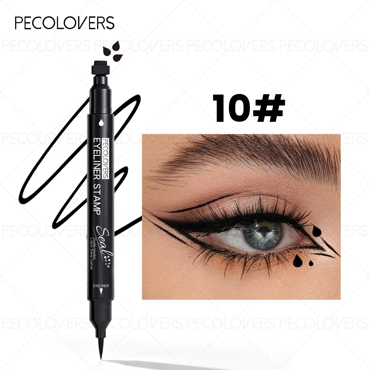 Decorative Stamp Eyeliner Pen — 8 Pieces — product detail 7