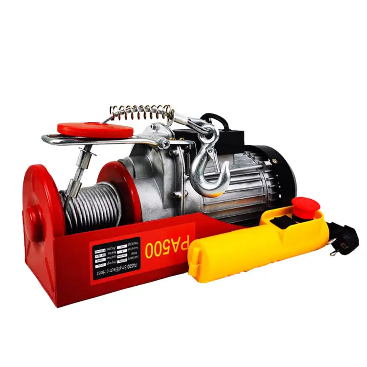 110v/220v  1TON Electric Wire Rope Hoist High Quality Long Duration Time