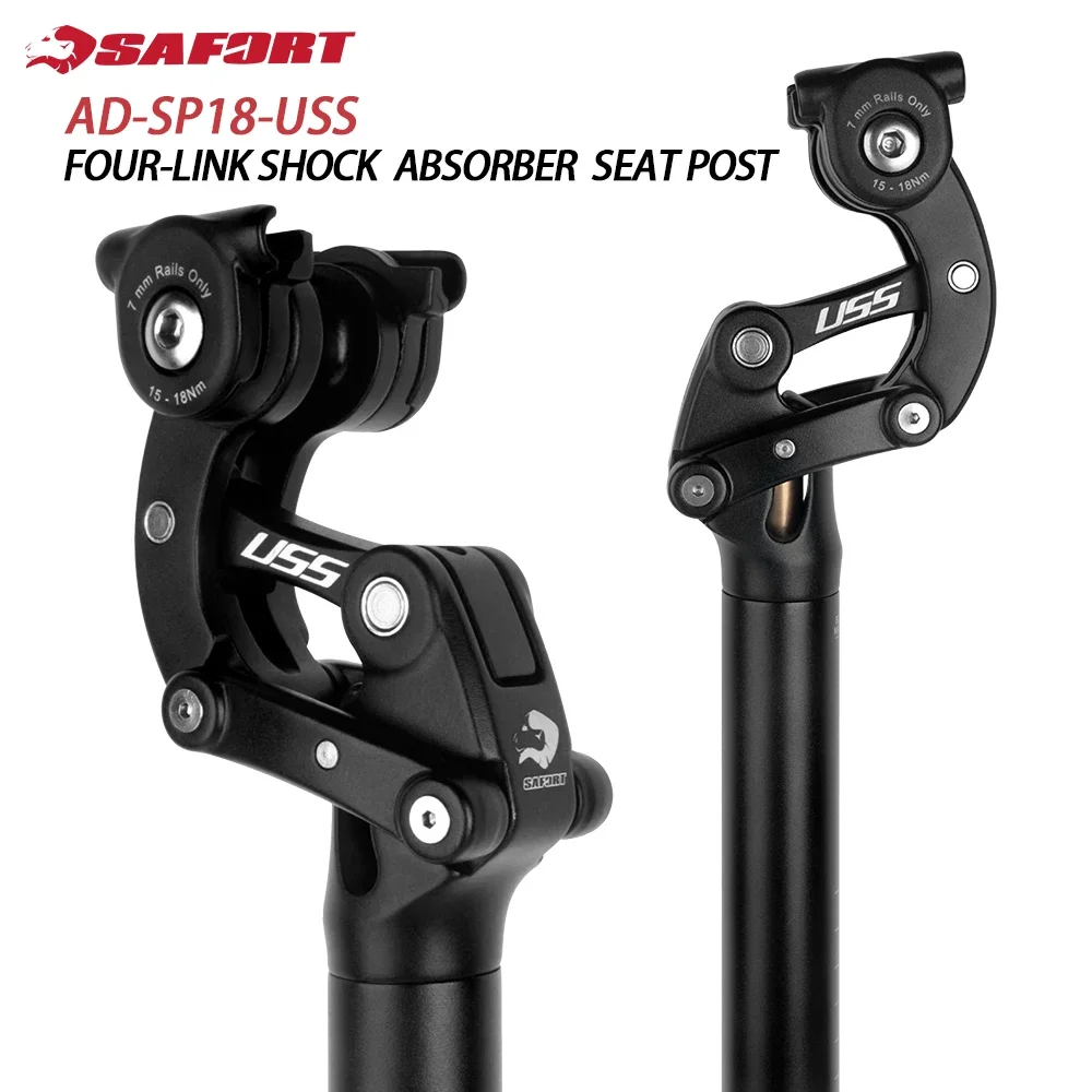 

Safort Folding Bike Suspension Seatpot 580mm Small Wheel Ebike Damping Seat Tube E-bike Seatpost 30.9 31.6 33.9 34.9mm