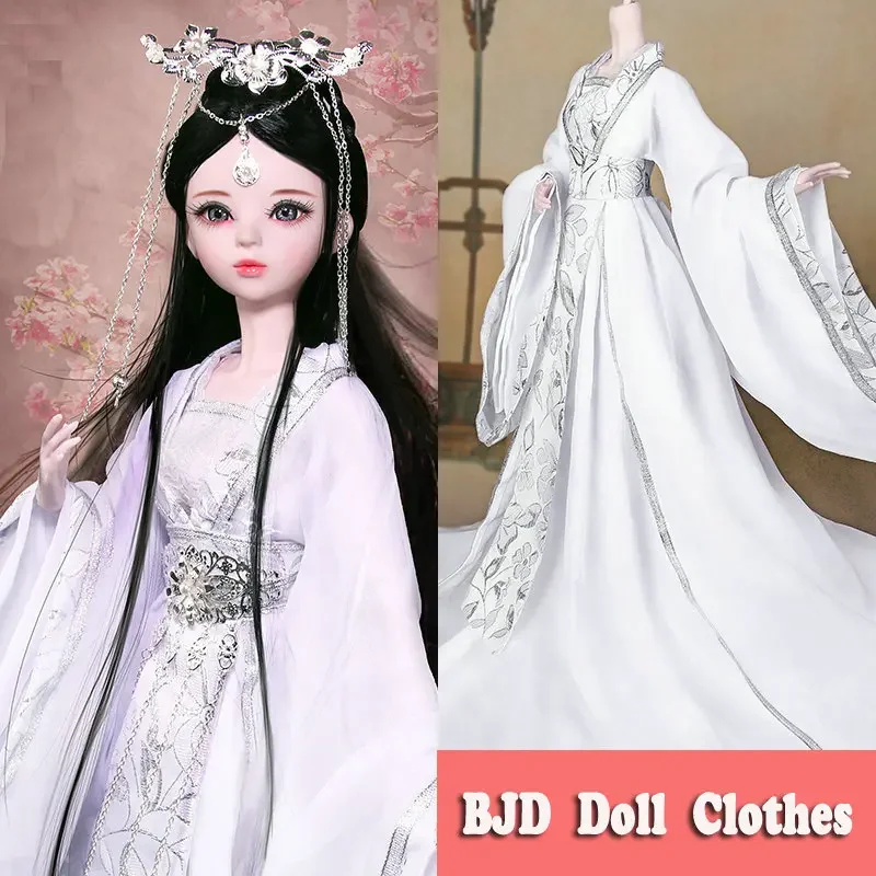 60CM BJD Doll Clohtes Chinese Hanfu Clothing Ancient Doll Dress for Dolls 1/3 Doll Accessories