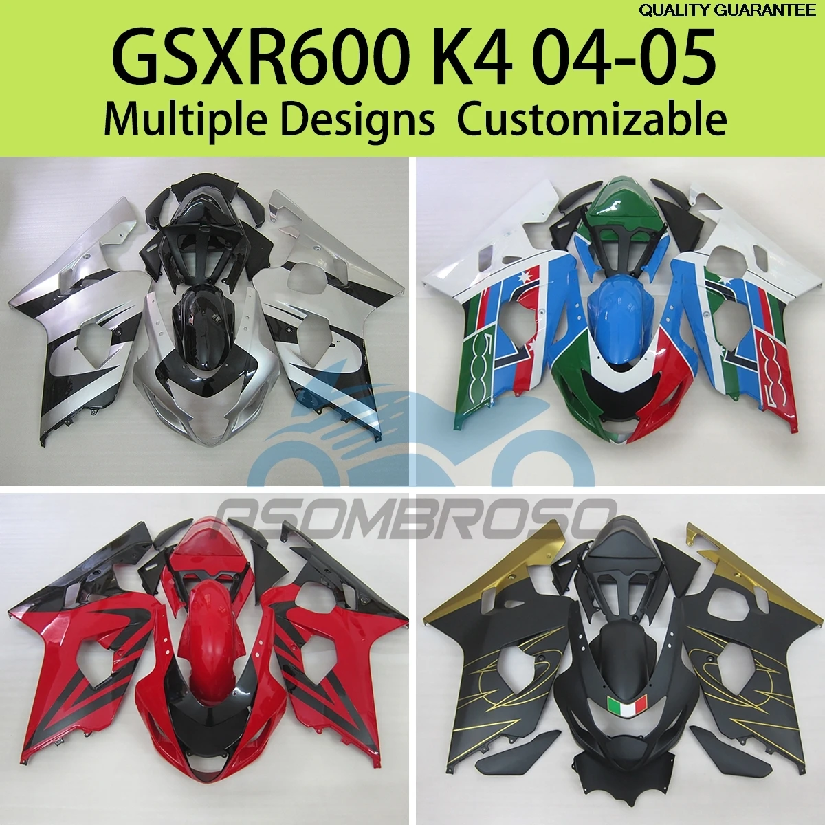 Motorbike Fairing Kit for SUZUKI GSXR600 GSXR750 K4 2004 2005 Motorcycle Fairings Cover Parts Kits GSXR 600 750 04 05