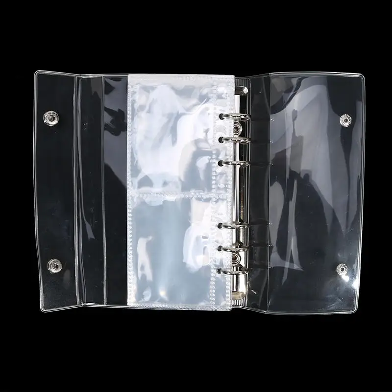 1PC A6 Libro a fogli mobili stretti con 1 o 2 griglie 10 fogli pagina Borse portaoggetti Cartoline Raccoglitore idol Piccola carta Stella Libro di archiviazione