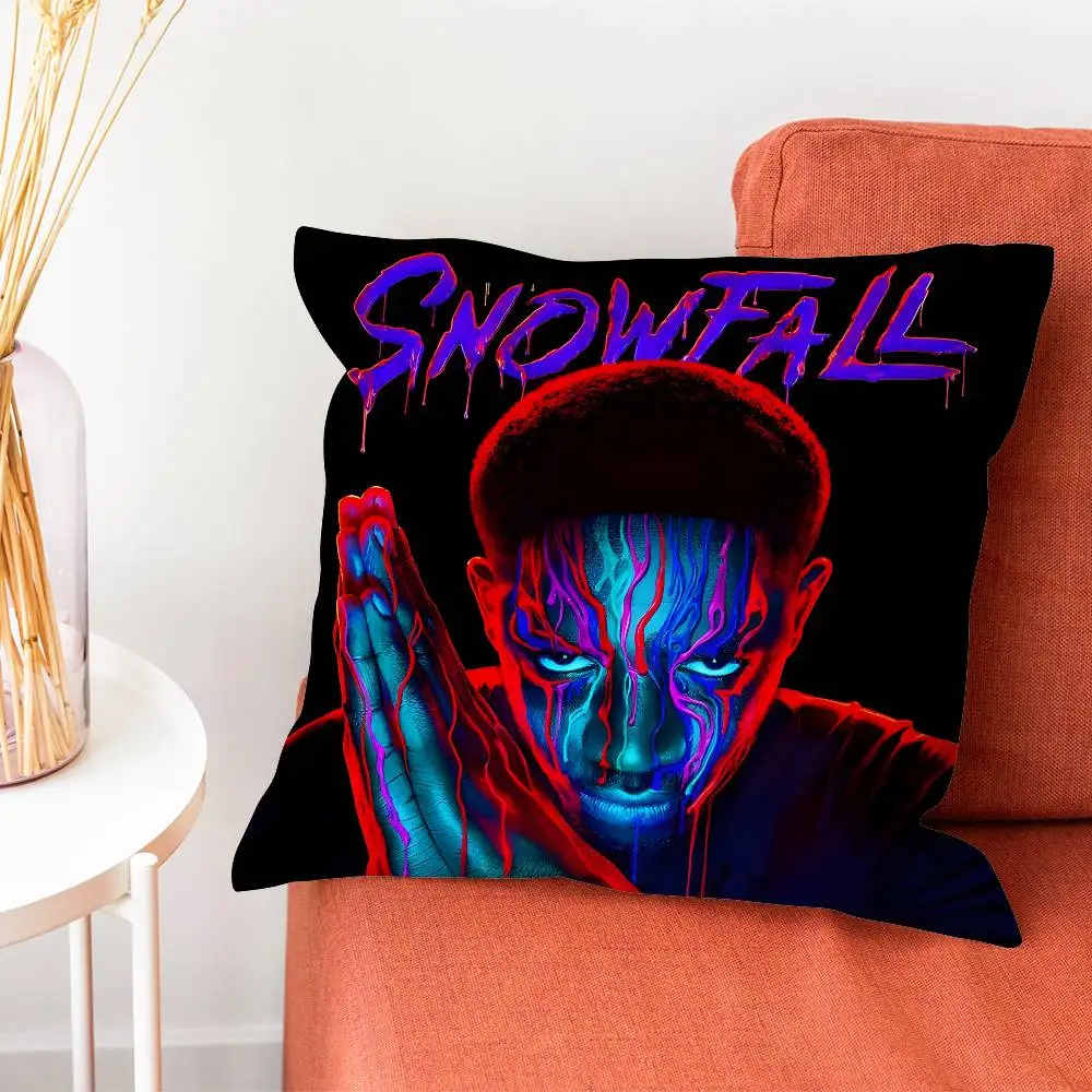 Funda de almohada Snowfall, funda de almohada para sala de estar, funda de cojín para sofá, adecuada para decoración del hogar, dormitorio y habitación