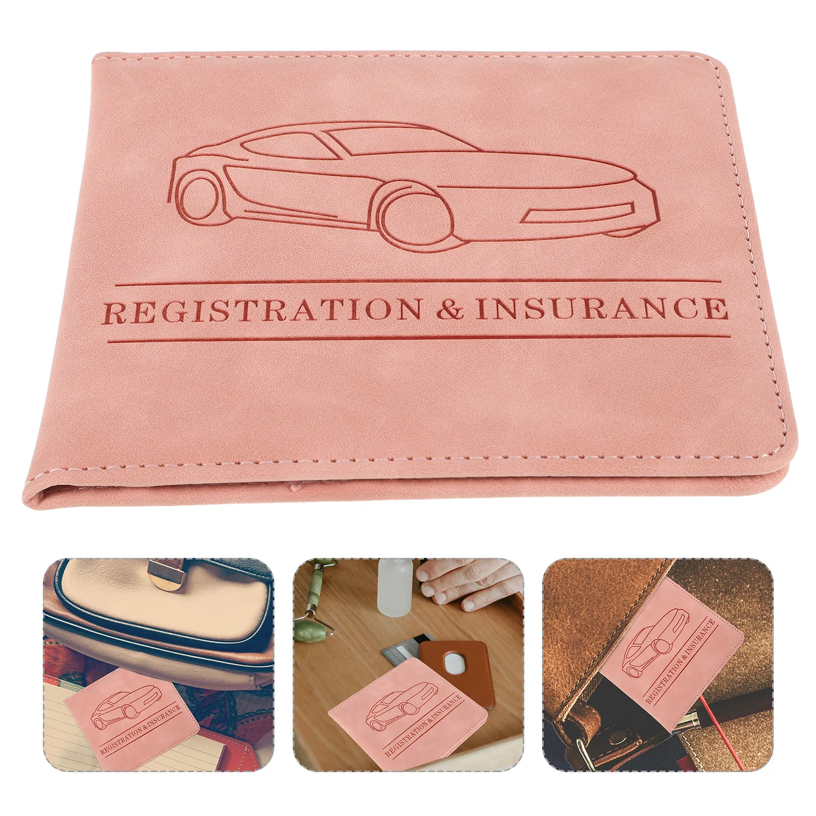 

Drive License Holder PU Id Card Wallet Credit Card Organizer for Men Women Passport Driver License Case Car Registration