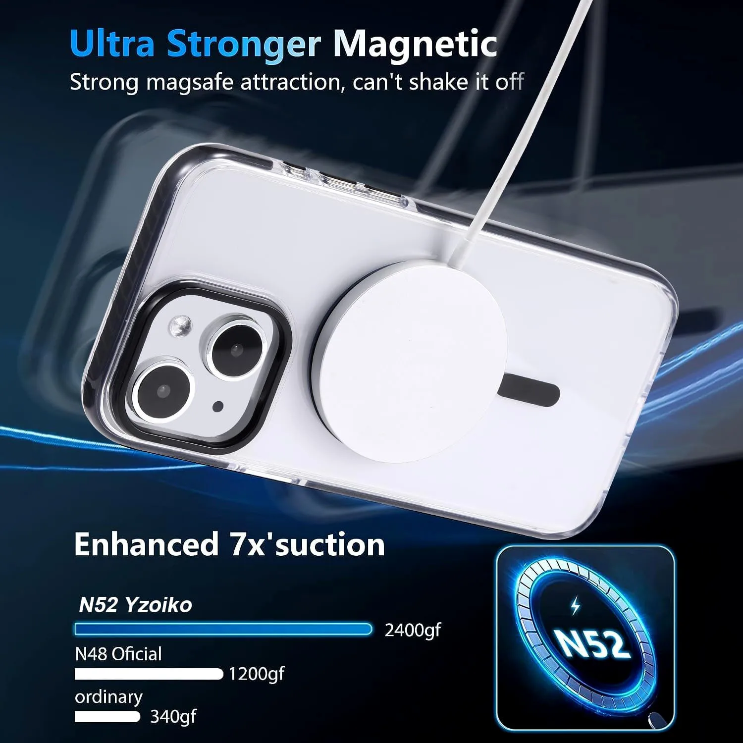 حافظة MagSafe شفافة وبسيطة بلون سادة لهاتف iPhone 17 Pro Max غطاء حماية للشحن اللاسلكي مقاوم للصدمات #4