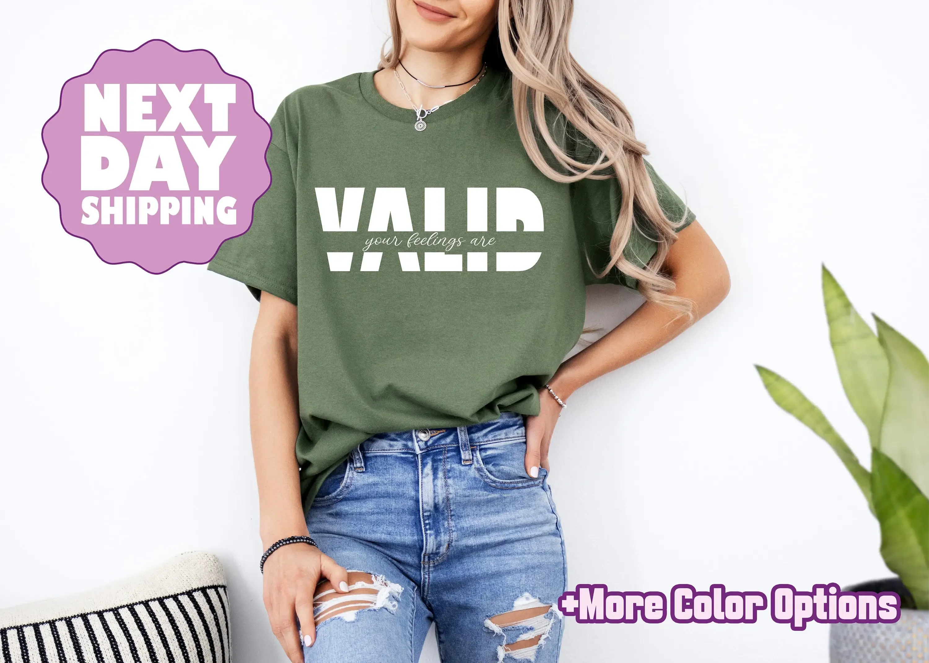 Your Feelings Are Valid T Shirt Mental Health TherapisT Motivational Inspirational Self Love