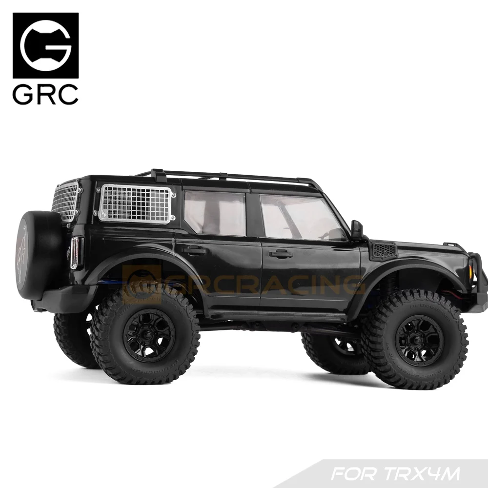Metalowa trójwymiarowa siatka boczna/siatka tylnego okna GRC odpowiednia do zdalnie sterowanego pojazdu RC 1:18 TRX4M Defender/BRONCO