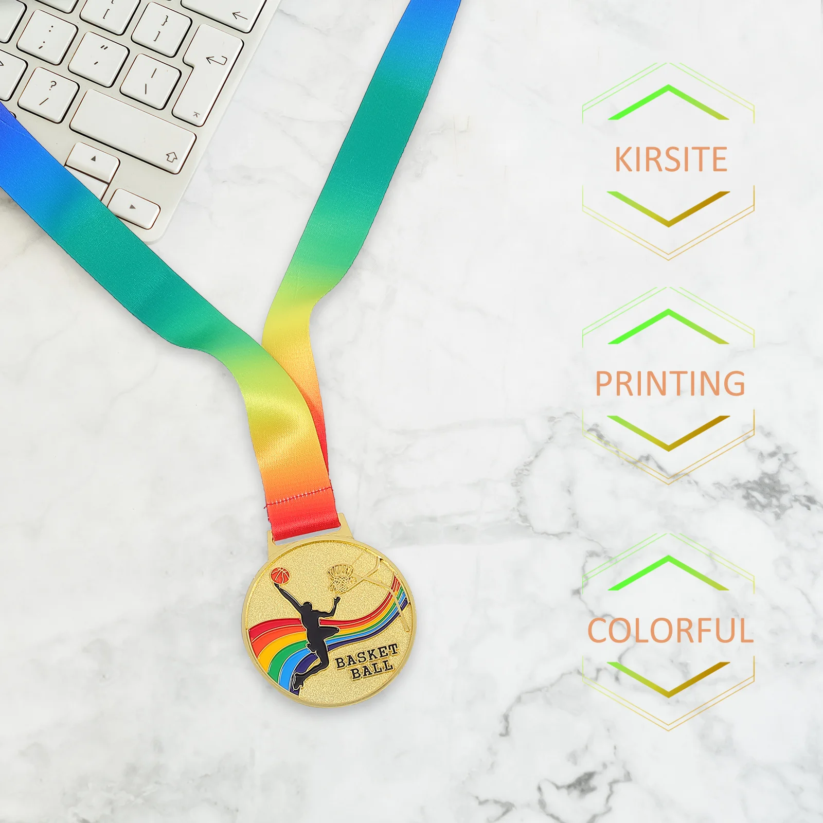 2 pçs medalhas de basquete esportes conhecer medalhas comemorativas fino acabamento prático seguro honra prêmio coleção medalha conjunto