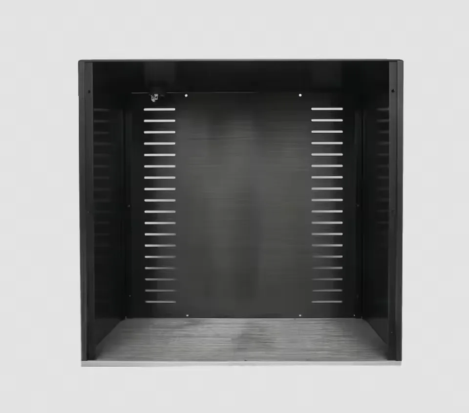 CJ-198 Casing Amplifier Hifi Cangkang Audio Amplifier DIY Sasis Aluminium Penuh 430*230*410Mm