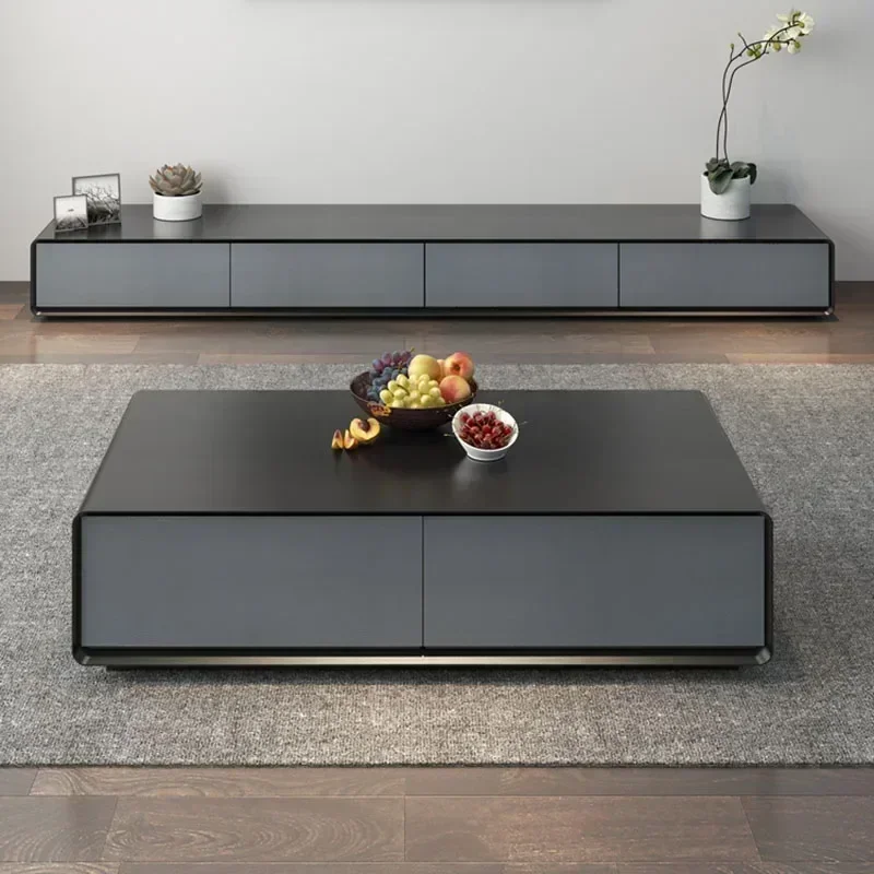 Premium Living Room Nordic Design Tv Stand Simple Drawer  Storage Modern Floor Tv Table  Salon Room Furniture Long - Lasting view 6