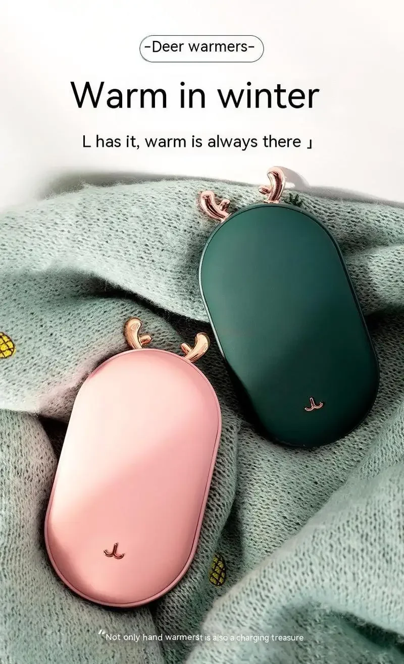 Winter Mini Hand Warmer Heating Pad USB Rechargeable Handy Warmer Heater Pocket Mini Cartoon Pocket Cartoon Electric Heater War