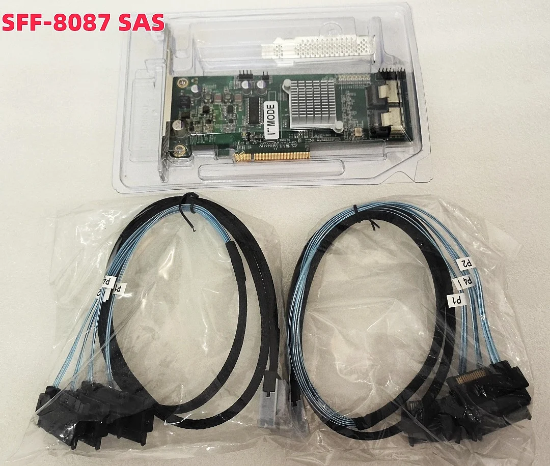 INSPUR 9211-8i YZCA-00019-101/102 6Gbps HBA LSI FW:P20 IT Mode ZFS FreeNAS unRAID + 2* 8087 SAS Cable