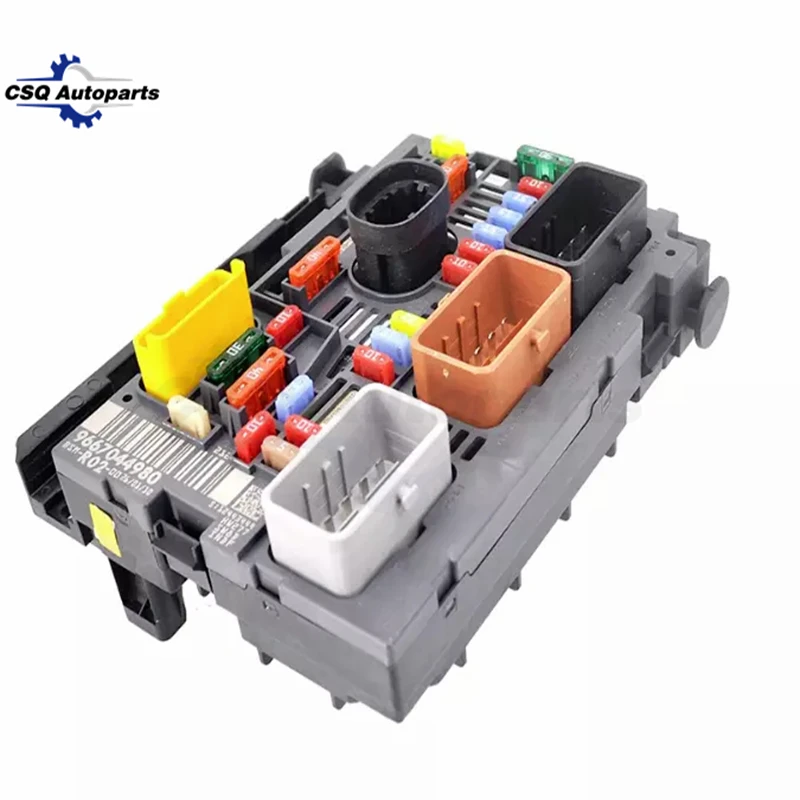 9667044980 9807028580 Engine Fuse Box Assembly BSM R02 Module For Peugeot 5008 407 3008 Citroen C4 Picasso C5 C6