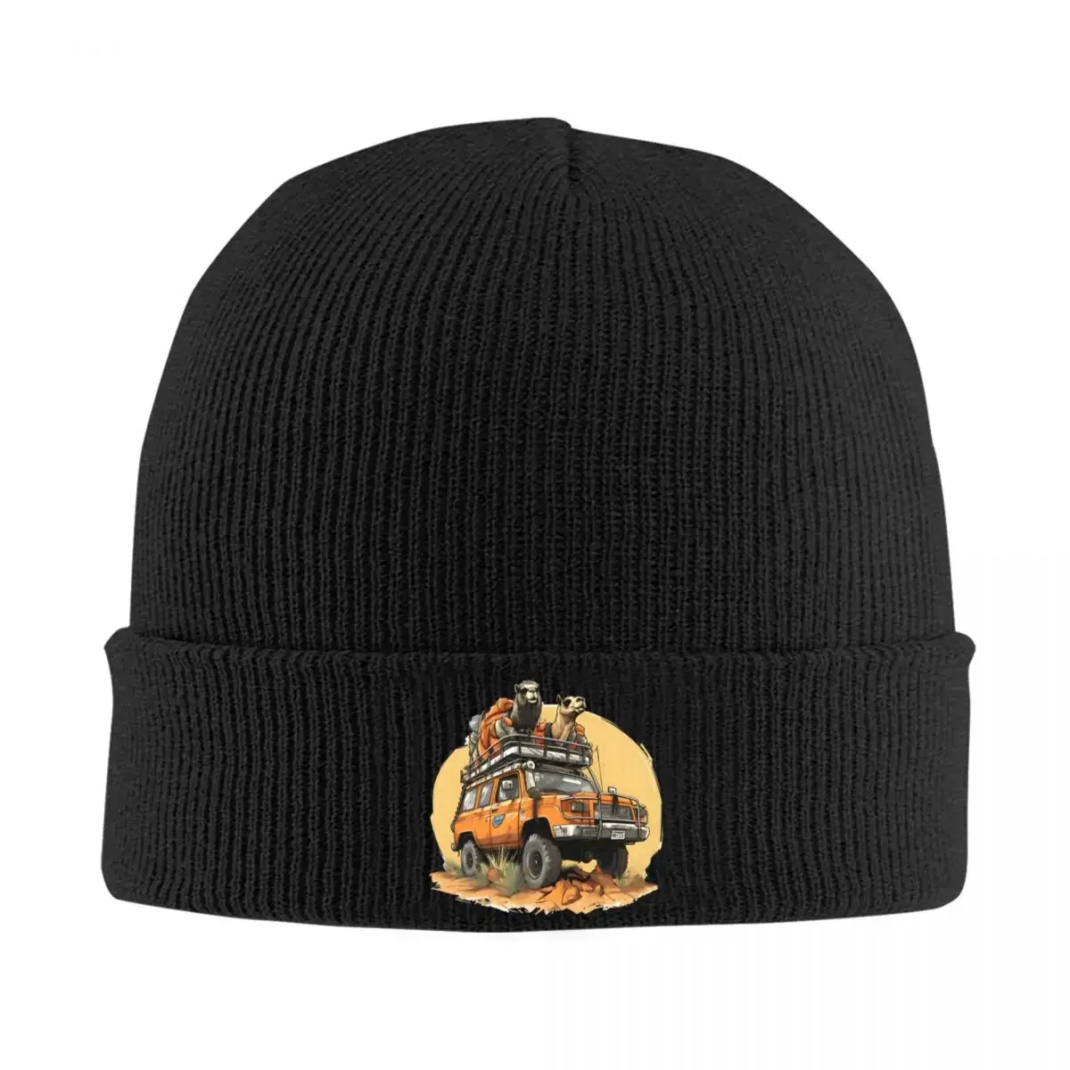 Camels Trophy Vehicle Hat Autumn Winter Beanie Warm Off Road Racing Cap Unisex Knitted Caps