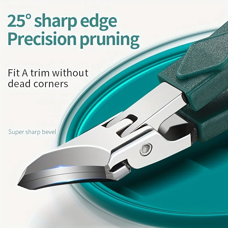 

Кусачки для ногтей из нержавеющей стали с острыми скошенными краями, сверхпрочный толстый триммер для ногтей для мужчин, женщин, взрослых и подростков