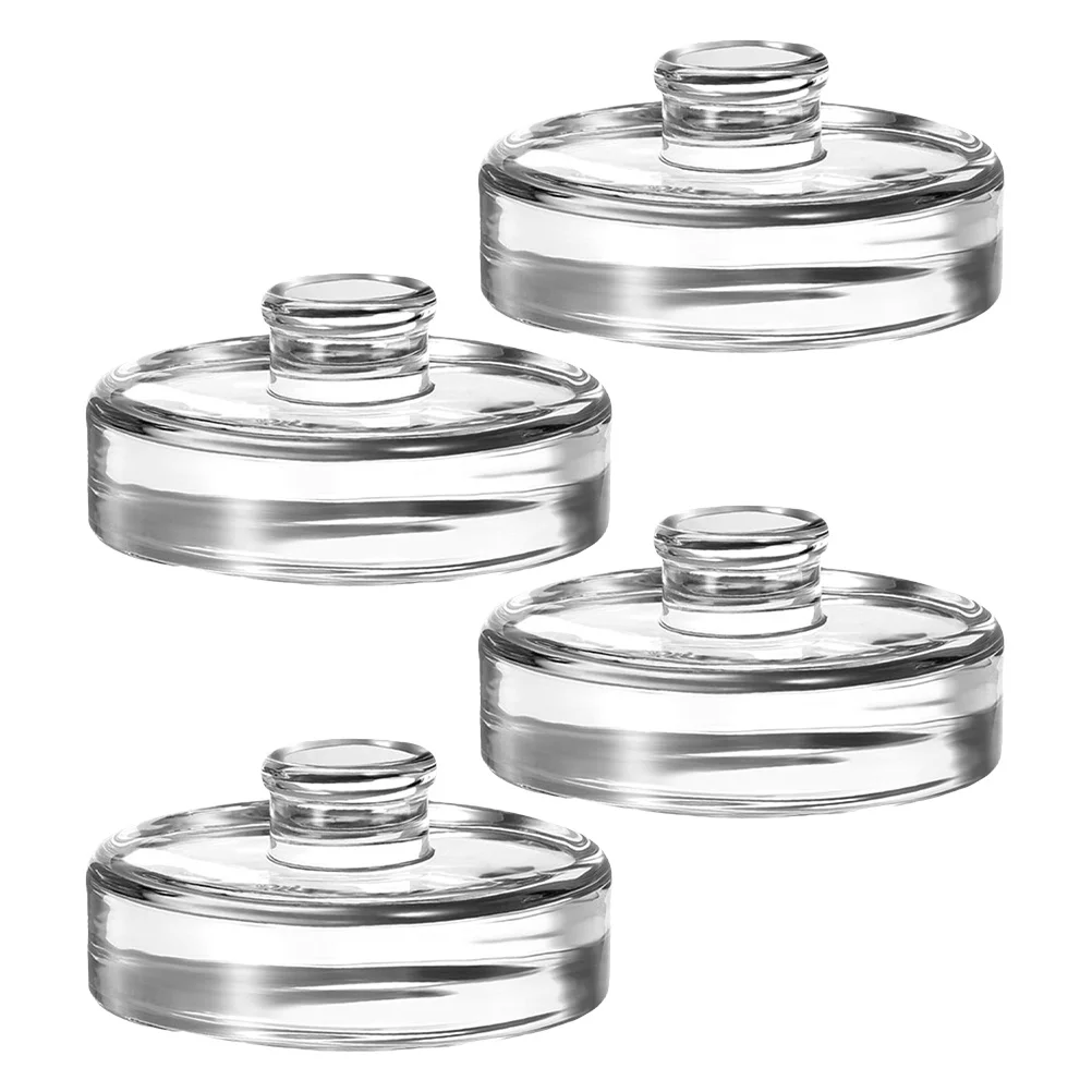 

4Pcs Heavy Glass Fermenting Weights Wide Mouth Jars Keep Vegetables Submerged Brine Home Kitchen Storage Large Jars with Lids