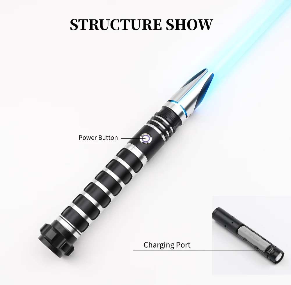 TXQSABER Neo Pixel Customize Lightsaber SNV4 Bluetooth Metal Hilt Heavy Dueling Blaster Smooth Sword Cosplay Kids Toys