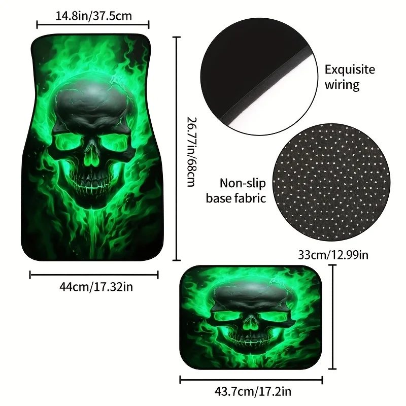A Set Of 4 Car Mats, With 2 For The Front And 2 For The Back, Suitable For All Vehicle Models. Available In Various Colors With