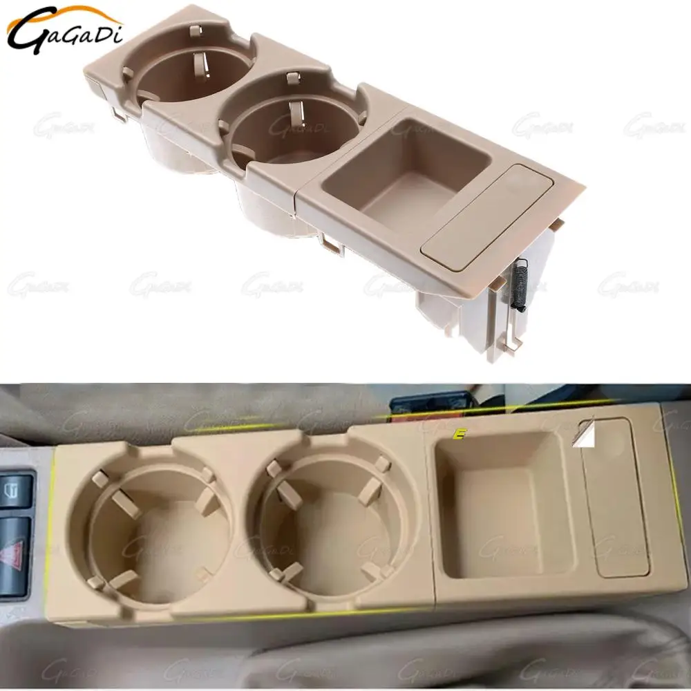 

Подстаканник для напитков на центральной консоли автомобиля подходит для BMW E46 323 325 328 M3 51168217955, бежевая стойка для хранения чашек с водой