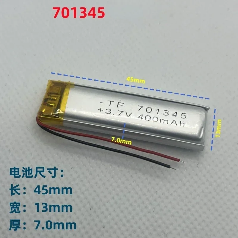 Replacement 701345 Li-Polymer Battery 3.7V 400mAh for Bluetooth Speaker Digital Smart Audio Device