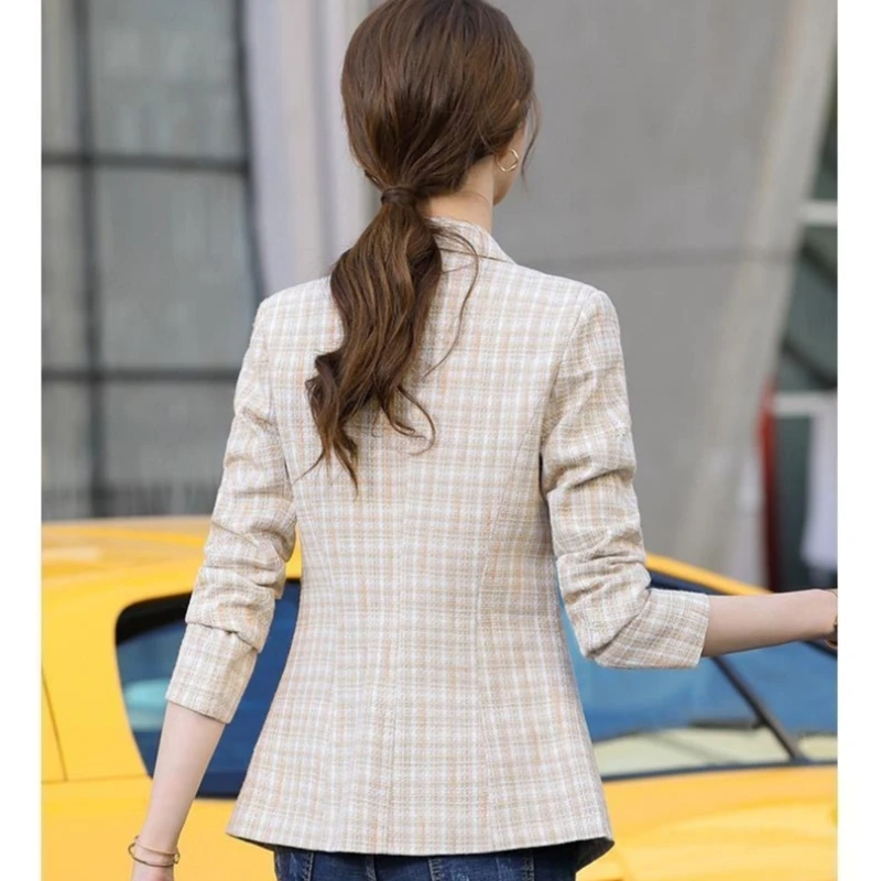 Spring Autumn Casual Blazer Ladies Long Sleeve 2024 New Fashion Women Work Office Blazers Suits Women's Jacket Woman Short Coats