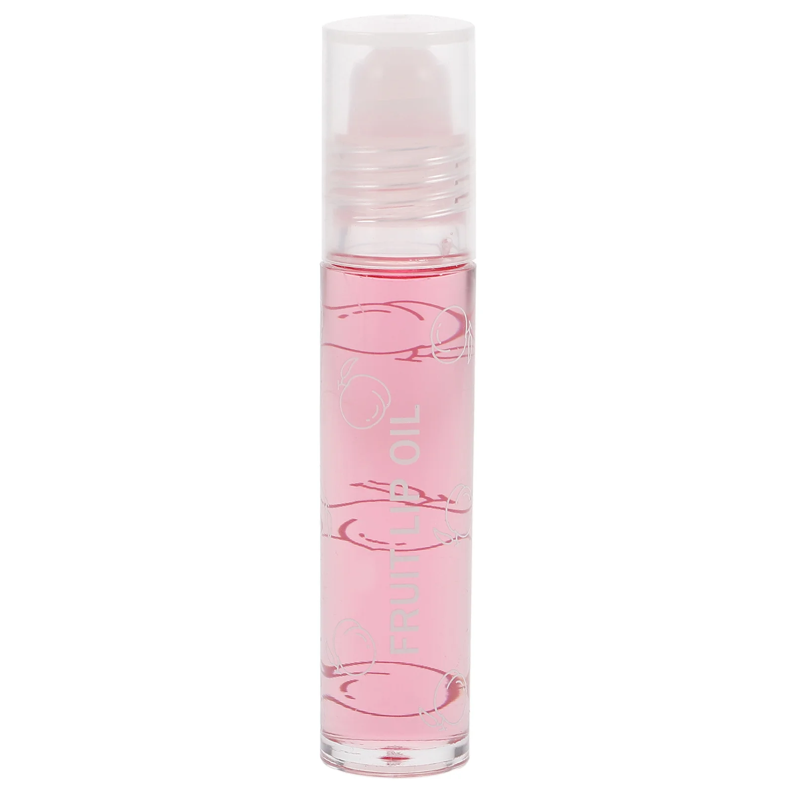 Fruit-Flavored Roll-on Lip Oil Gloss Peach Transparent Moisturizing Hydrating Lip Balm Longlasting Lipcare for Women Girls