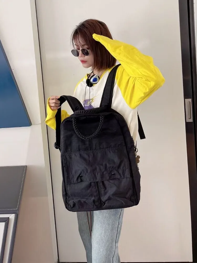 حقيبة ظهر كبيرة السعة من قماش أكسفورد للجنسين، حقيبة سفر عصرية يمكن حملها باليد أو على الكتف للرجال والنساء وطلاب الجامعات بأ...