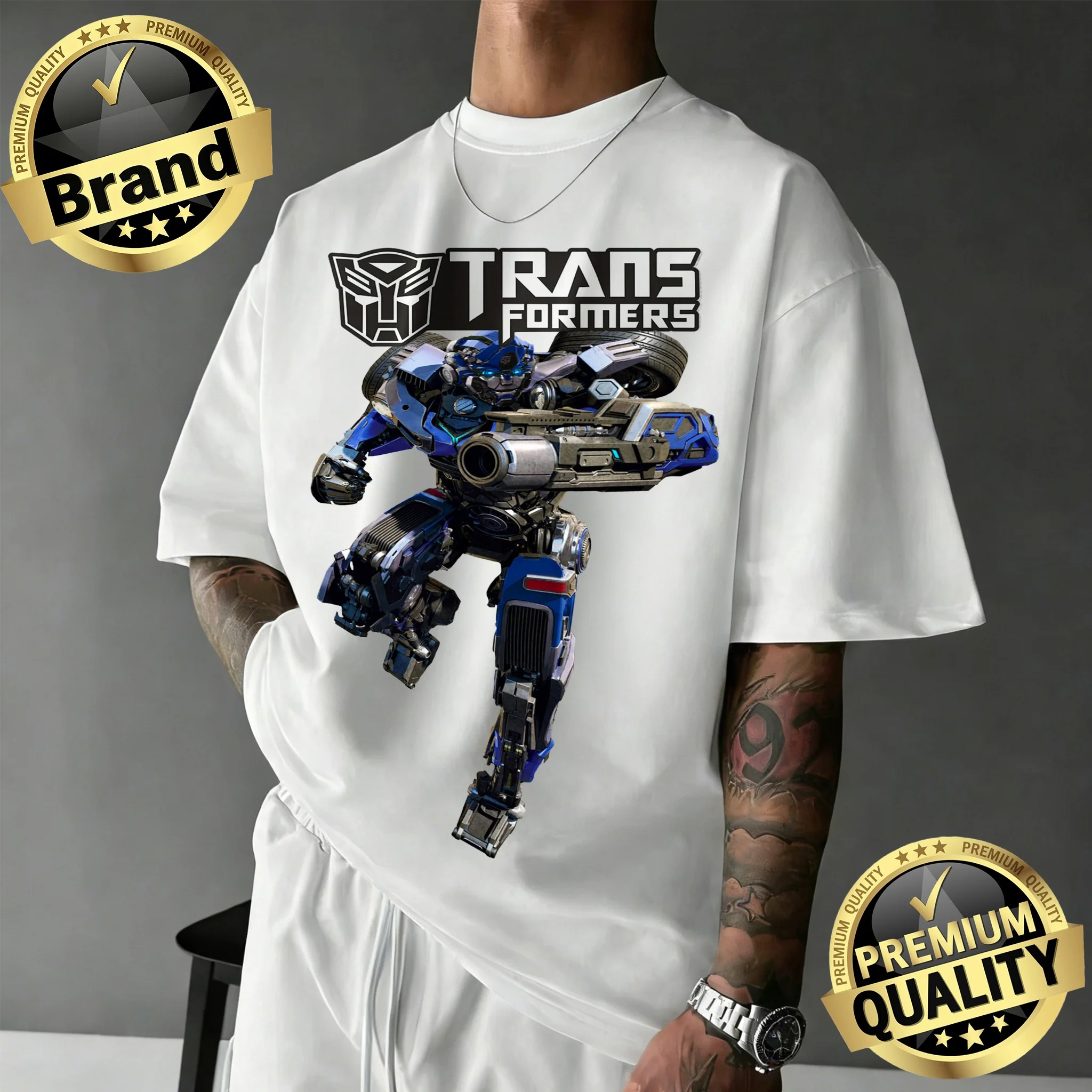 

Футболка унисекс Hasbro Transformers Optimus Prime с графическим принтом, летняя коллекция 2026, дышащая, винтажная, модная, оверсайз