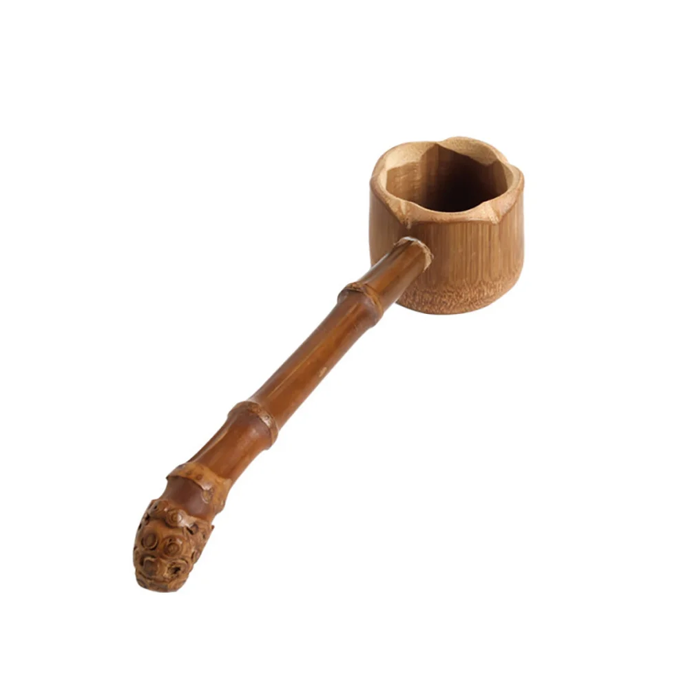 

Bamboo Water Ladle Smooth Long Handle Prevent Spill Multi Function Kitchen Gadgets Soup Spoon Tea Ceremony Scoop