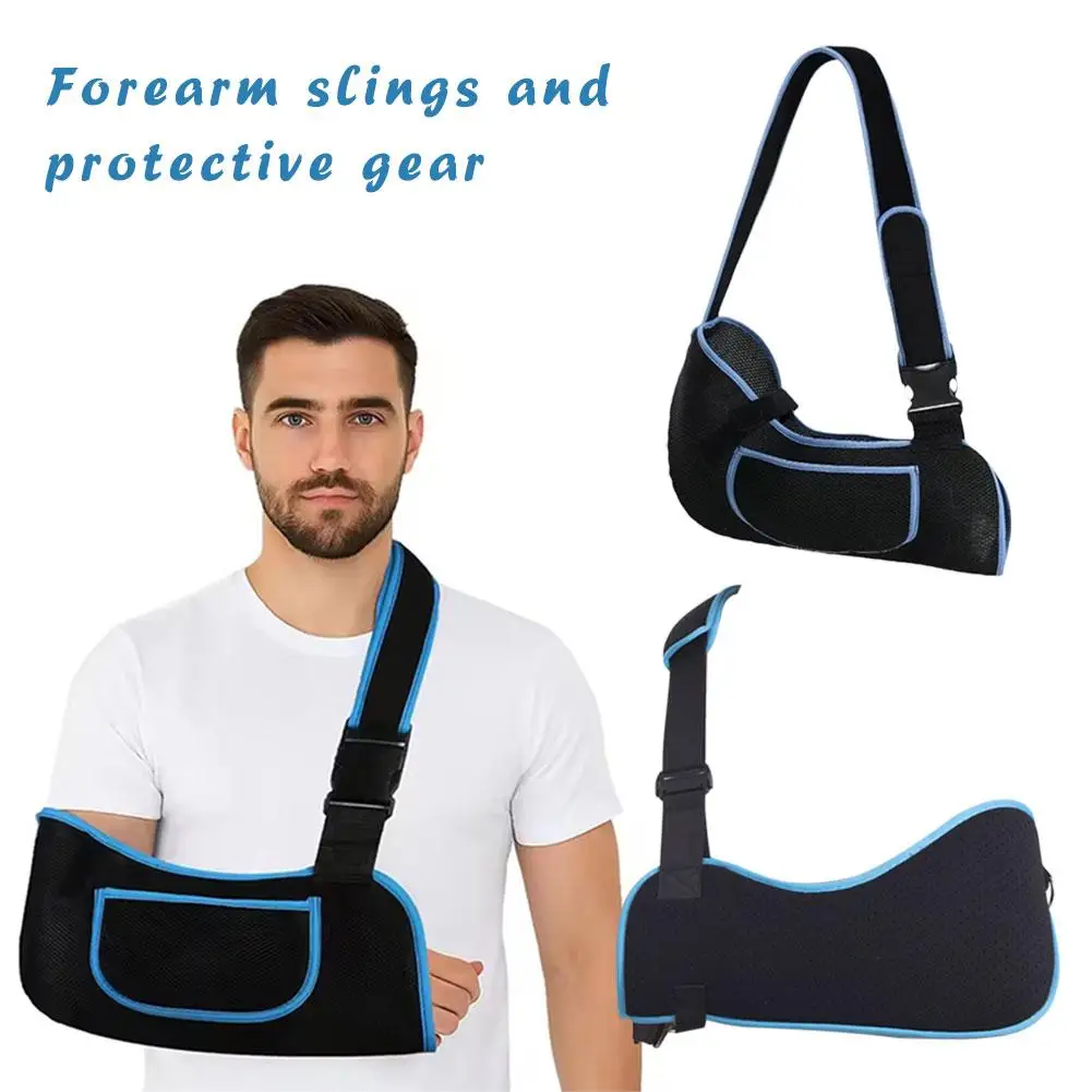 

Portable Breathable Arm Sling Adjustable Universal Shoulder Support Strap for Daily Comfort Light Arm Support Left Right Arms