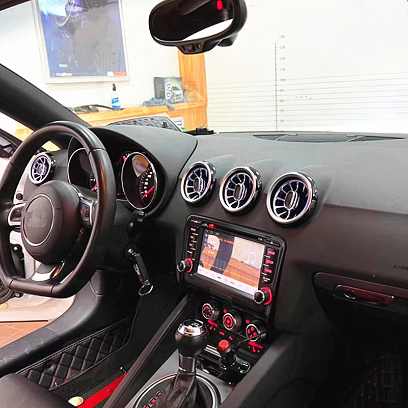 

The 5-piece TT air conditioning vent for the front row of the dashboard is suitable for Audi TT2007-2014