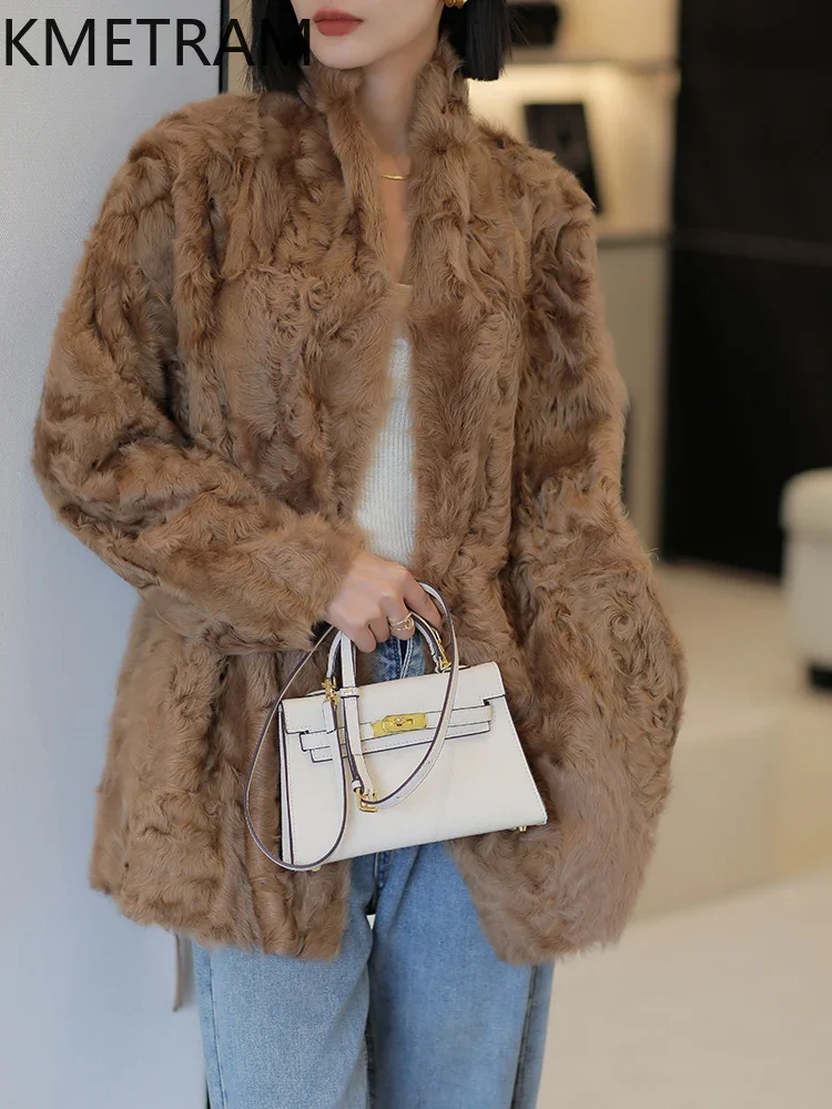 Real Wool Sheepskin Fur Jacket High Quality Double Faced Fur Coat Women 2024 Winter Clothes Woman New in Outerwears Fourrure