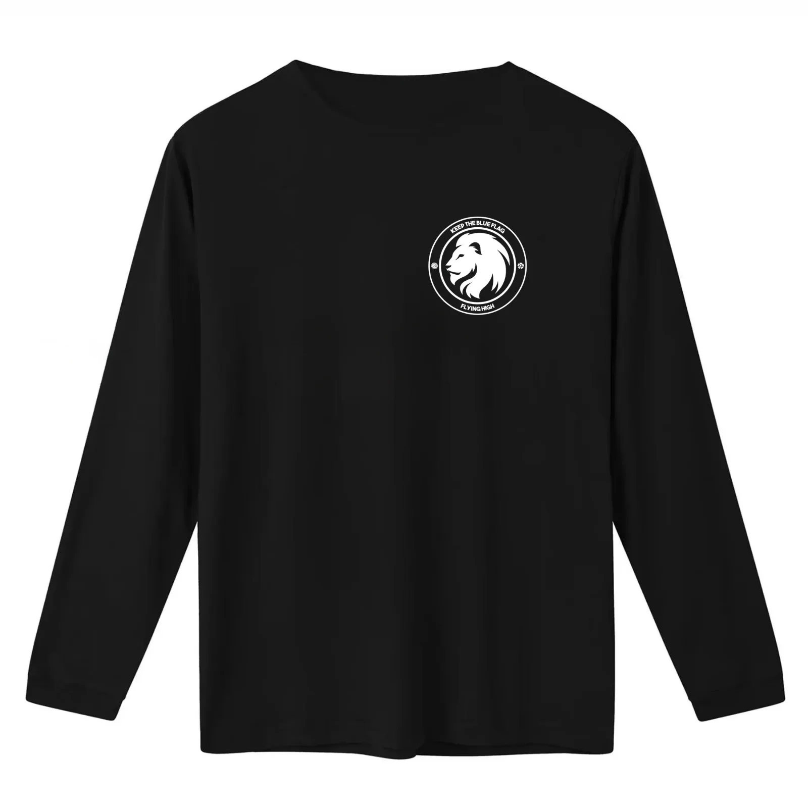 Keep the Blue Flag Flying High Left Crest T-Shirt Summer Casual Cotton Tee Oversized Streetwear Tops Vintage Graphic Print