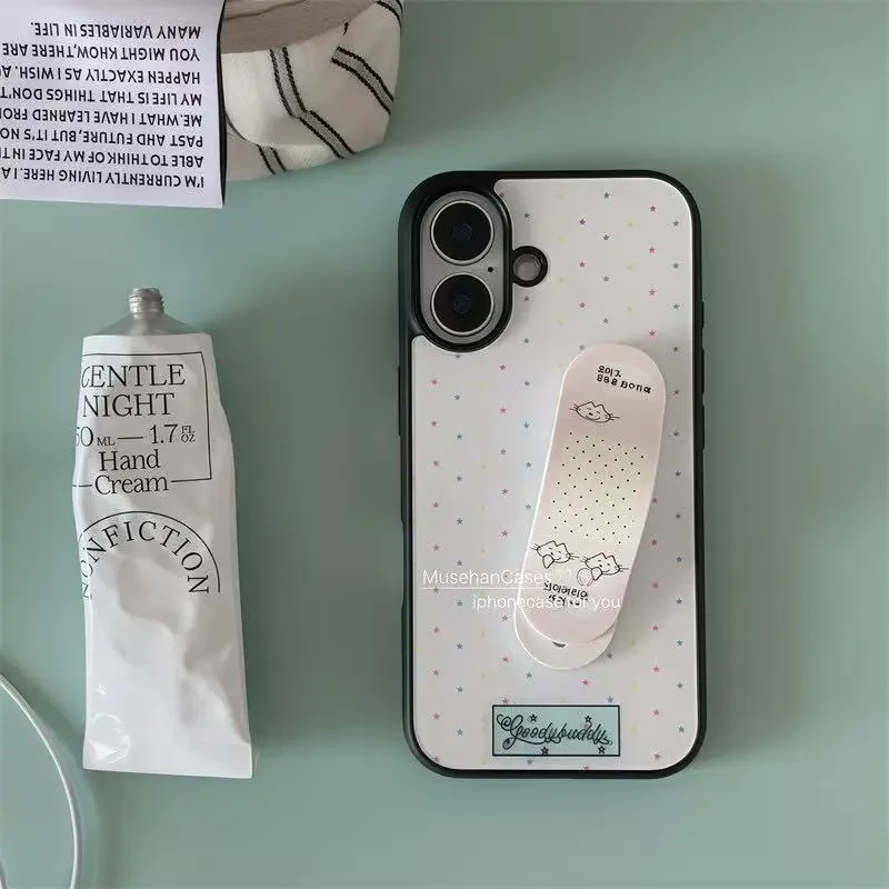 

Kitten Dot Band Aid Adhesive Bracket Portable Desktop Support Niche High-End Cute Cartoon Phone Bracket Adhesive OK Tension