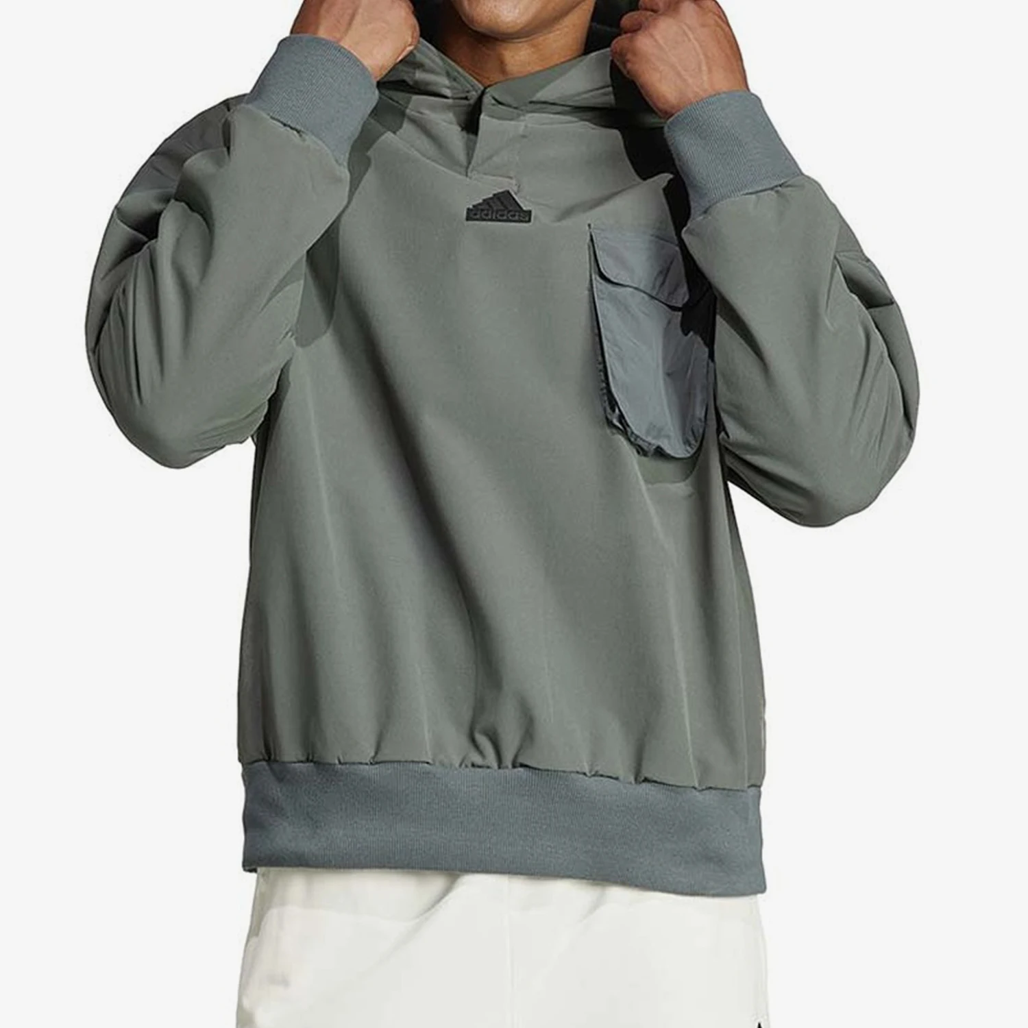 

Adidas Genuine 2024 New Men's Fleece-Lined Hooded Knit Hoodie IR5182