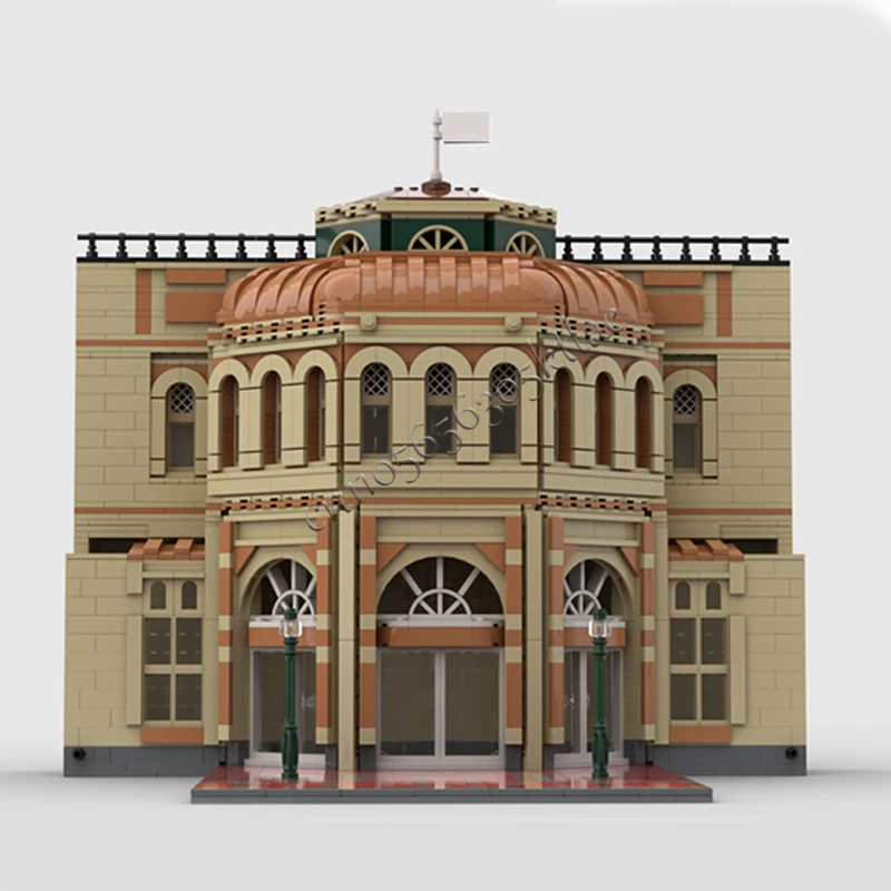 2516 PCS City Street Scene  Center Street Emporium MOC Customize Modular Building Block Design Brick DIY Holiday Toy Gifts
