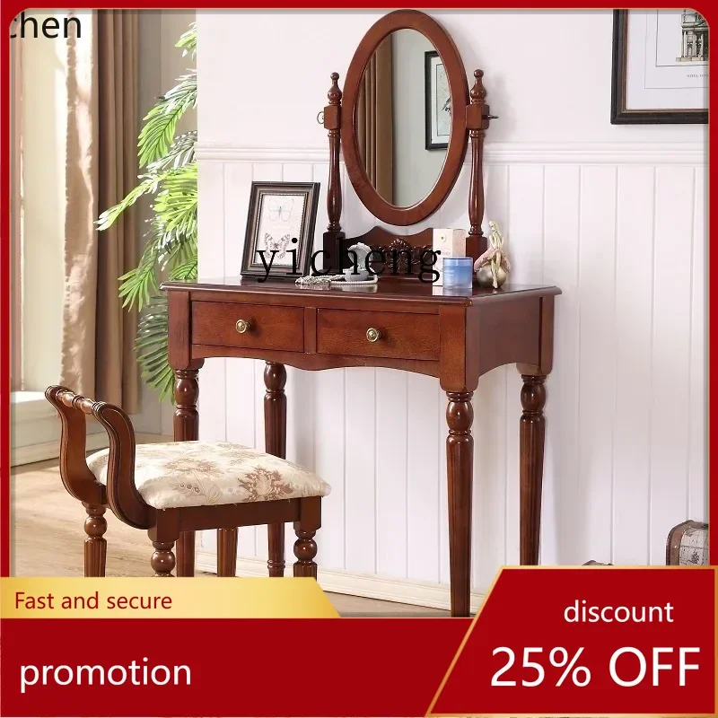 

ZMLdressing table solid wood dressing table mini bedroom dressing table economical simple makeup
