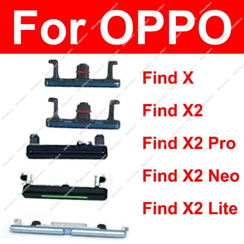 Power Volume Buttons For OPPO Find X X2 Pro X2 Lite X2 Neo On OFF Power Volume Side Keys Small Buttons Parts