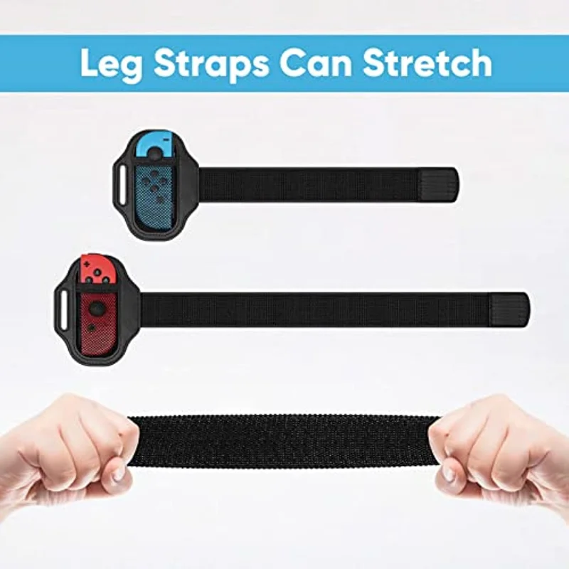 2PC Leg Strap for Switch Sports Play Soccer, for JoyCons Switch OLED Model Controller Game Accessories,Adjustable Elastic Strap