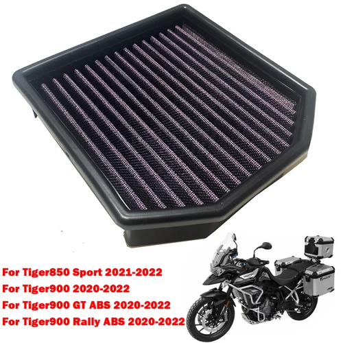 Imagen 1 del producto Filtro de entrada de aire para motor de motocicleta, elemento de filtro de aire limpiador para Triumph Tiger850 Sport 2021-2022 Tiger900 GT Rally 2020-2022