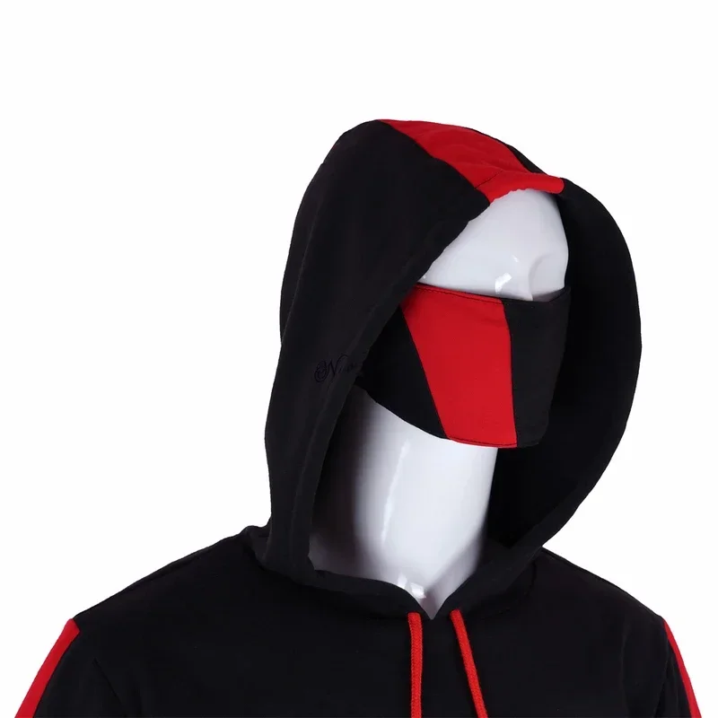 Sweat à capuche de cosplay Battle Royale Ikonik pour enfants et hommes, sweat-shirt de jeu d'anime, veste de sport à glissière, costume de fête d'Halloween imbibé, MN9