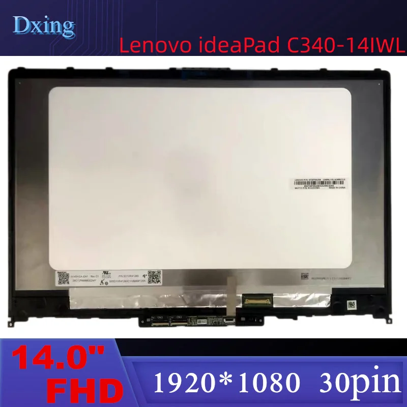 

14.0" Touch Screen Digitizer Assembly For Lenovo ideaPad C340-14IWL 14API 14IML FLEX-14IWL 81N4 81N6 81TK 81SQ 81SS 81XG